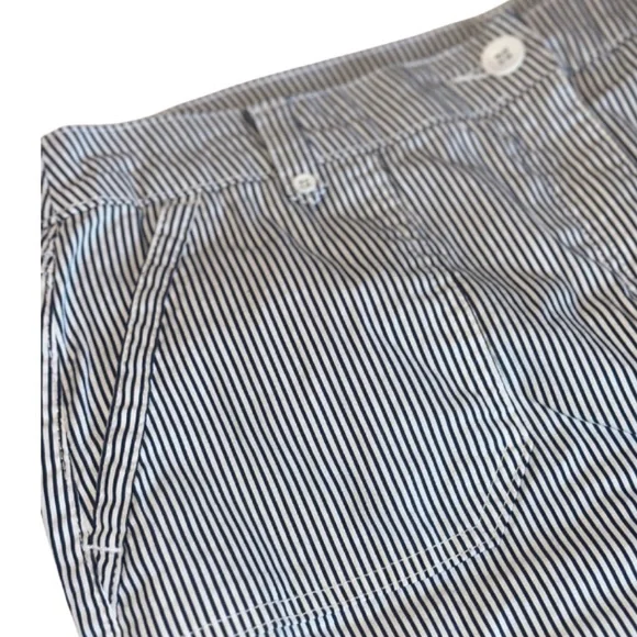 Karen Scott Blue and White Stripe Skort - Picture 5 of 8